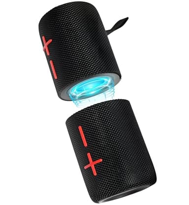 Haut-parleur Bluetooth 2 en 1, magnétique, double split, étanche IPX6, haut-parleur portable sans fil avec son stéréo puissant de 20 W, Bluetooth V5.3, lecture 24 heures, appariement multiple pour la