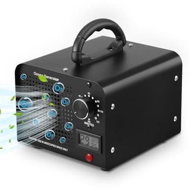 Générateur d'ozone 60000 mg/h, purificateur d'air Ozone avec affichage de la température et de l'humidité, Machine à Ozone, Ozone Generator Industriel, jusqu'à 300 m² pour Bureau, Maison, Voiture