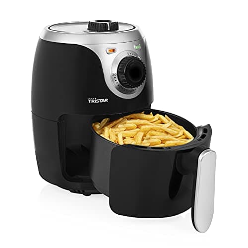 Tristar Crispy Fryer Mini – Capacité 2 L – 1000 W – 77,8% de consommation d'énergie en moins – Avec thermostat et minuterie – Revêtement antiadhésif – Airfryer FR-6980
