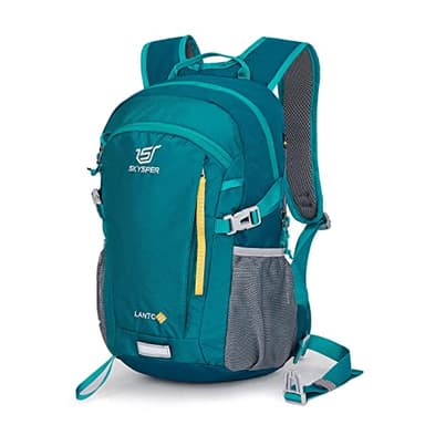 SKYSPER Sac à Dos de Randonnée Ultraléger Sac à Dos avec Système de Ventilation et D'hydratation Dorsale Sac à dos de Trekking en Polyester Respirant 3D Air Mesh Camping en Plein Air