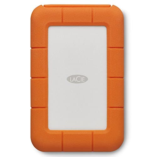 LaCie Rugged USB-C 4To, Disque Dur Externe Portable HDD, Résistant aux chutes, chocs, la poussière, la pluie, pour Mac & PC, avec USB-C sans câble USB-A, services Rescue valables 3 ans (STFR4000800)
