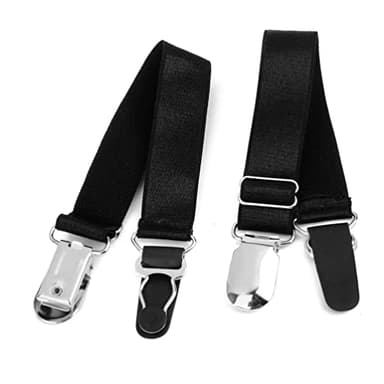 GALPADA 4 Pièces Porte-Jarretelles Élastiques Réglables Clip Bretelles Jambe Jarretière pour Femmes Gaines Attache Corset Titulaires