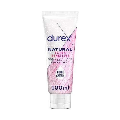 Durex - Gel Lubrifiant 100% d'origine Naturelle – Extra Sensitive à l'Aloe Vera - 100ml