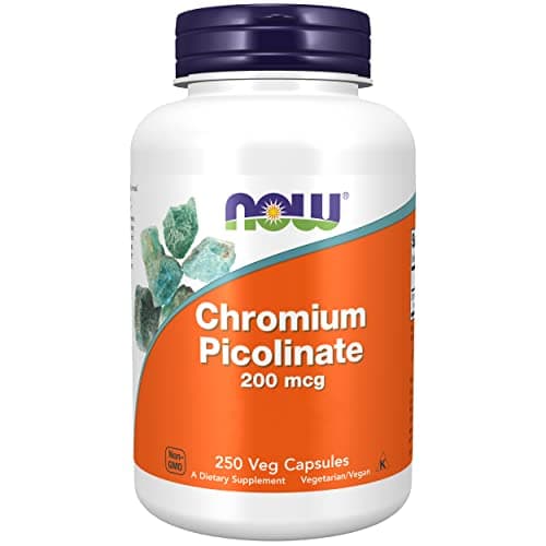 Now Foods, Chrome Picolinate, 200 mcg, 250 Capsules végétaliennes, Oligo-Élément, Chrome, Sans Gluten, Sans Soja, Végétarien