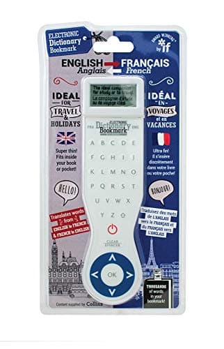 IF Electronic Dictionary Bookmark-French-English, White