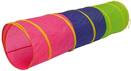 LittleTom Tunnel pour Jouer Marcher à Quatre Pattes 180x46cm Toile Multicolore