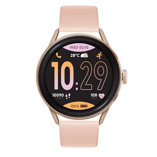 Ice-Watch - ICE smart 2.0 Rose-Gold - Nude - Montre connectée ronde rose pour femme (1,2 pouces)