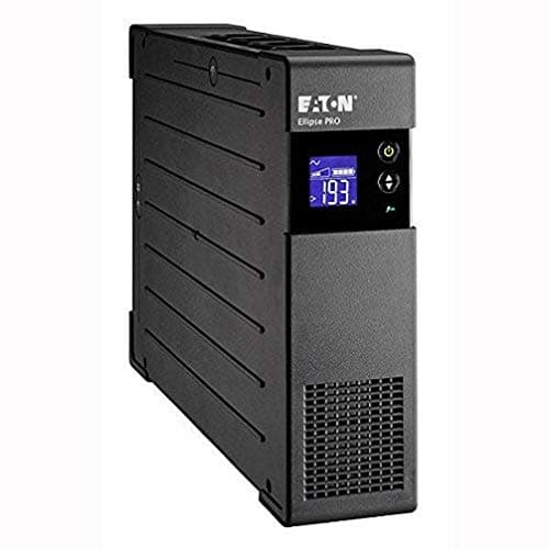 Eaton Onduleur Ellipse PRO 1600 FR - Line Interactive UPS - ELP1600FR - Puissance 1600VA (8 prises FR) - Régulation Tension (AVR) - UPS avec Afficheur et Interface USB (cable USB inclus) - Noir