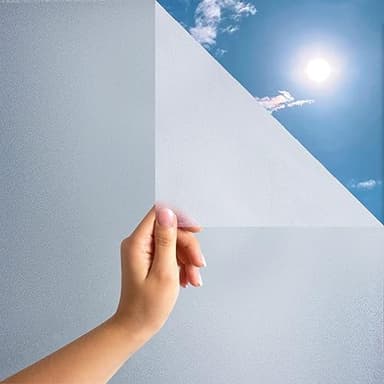 MARAPON® Film Fenêtres Anti Regards Autocollant Opaque [44.5x200 cm] avec eBook et Conseils Professionnels - Film Occultant Fenêtre Anti-UV - Brise Vue Fenêtre Dépoli - Film Fenêtre