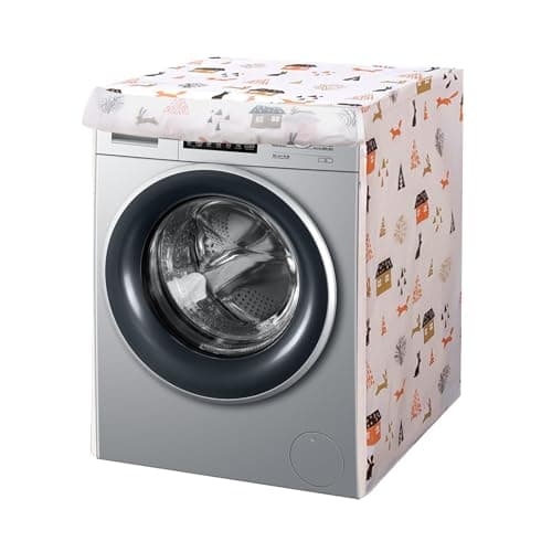 Couvre-machine à Laver d'extérieur, Couvre-Machine à Laver, Couvre-machine à Laver pour Intérieur, Housse de Protection Poussière Soleil pour lave-linge, imperméable, en PEVA