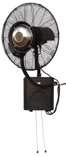 O'FRESH Ventilateur Brumisateur Terrasse Mural Haute Performance pour Extérieur - Ventilateur + Système de Brumisation - Repousse les moustiques et les nuisibles volants - Capacité : 80 m²