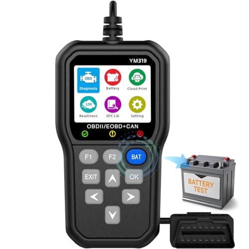 Bingohive OBD2 Scanner avec testeur de Batterie - Scanner OBD2 amélioré, Lecteur de Code de véhicule pour vérifier Les lumières du Moteur, Scanner OBD II de Voiture