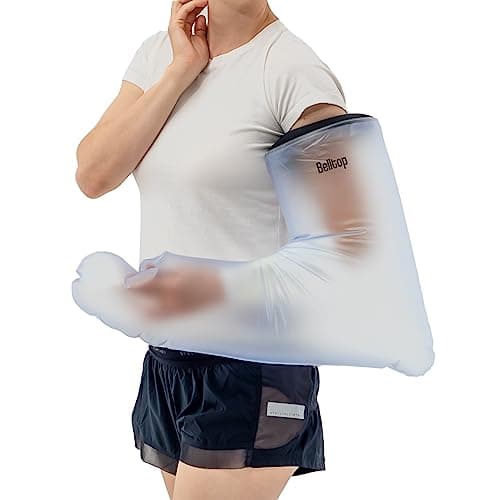 belltop Protège- Plâtre jambe/bras - adulte. Protection 100% étanche pour plâtre douche/baignade. Protecteur de bandage antidérapant. (Protège-bras)