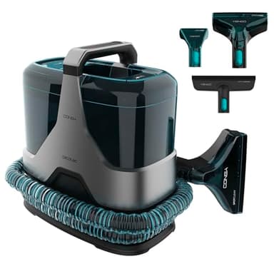 Cecotec Nettoyeur Tapis Conga 6000 Carpet&Spot Clean XXL Advance.Nettoie en un passage avec 600 W, 15 kPa. Réservoirs XXL (1 300/1 100 ml), 7 m de portée, buses interchangeables et entretien facile