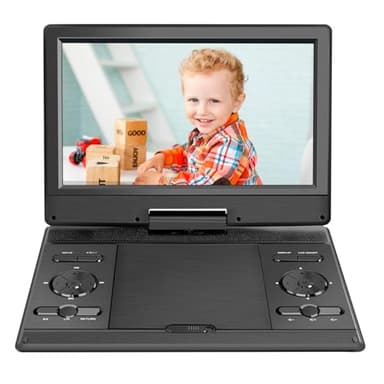 Lecteur DVD Portable 14,9'' avec écran HD 12,1'', Batterie Rechargeable, Prise en Charge du Transfert USB/SD/AV, synchronisation écran TV/projecteur, Noir, YOOHOO