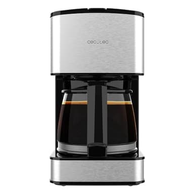 Cecotec Cafetière à Goutte 6 Tasses Coffee 56 Drop. 650 W, Capacité de 0,8 Litre, Bec Anti-gouttes, Filtre Permanent ou en Papier, Finitions en Acier Inoxydable et Intensificateur d'Arôme