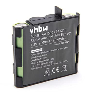vhbw NiMH Batterie 2000mAh pour Appareil de médecine, simulateur Musculaire Compex Edge US, Energy, Energy Mi-Ready, Energy, Energy Mi-Ready, Fit
