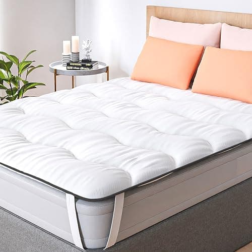 CASABEL Surmatelas Nuage 80 x 200 cm en Microfibre - Confort Optimal - Moelleux, Anti-acarien, Respirant- pour Matelas 1 Place Adulte et Enfant, Clic Clac, BZ