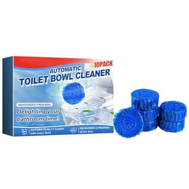 Toilettes Propres Désodorisant Bleu,Blocs WC Eau,Pack de 10 Blocs WC Eau Bleue,Blocs de Réservoir de Toilettes,Bloc de Nettoyage de Toilette,Bloc de Réservoir de Toilettes à Bulles