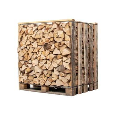 1,5 stères de Bois de Chauffage coupé/Fendu en 30 cm Box de 1,05m3 Bois Sec pour cheminée poêle Four Pizza ooni cuisinières Barbecue Weber Charbon et brasero.