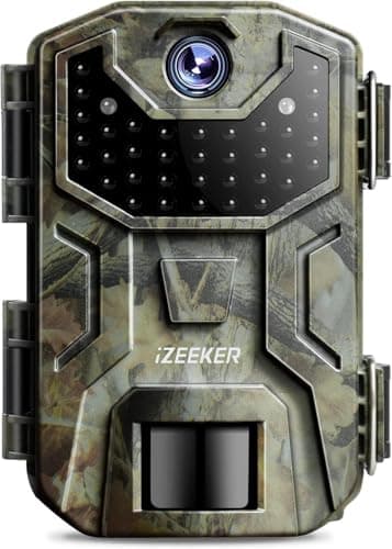 iZEEKER Caméra de Chasse, 32MP HD Caméra Chasse avec 940nm IR LED No Glow Invisible, IP66 Étanche pour Observer la Faune et Surveiller la Sécurité à L'intérieur