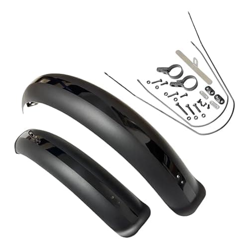 XYLRSMH Fat Bike Ensemble de Garde-Boue Avant et arrière Tout Compris for vélo de 26 Pouces, pièces et équipement for VTT, vélos de Plage, spécial for Gros pneus Garde Boue VTT