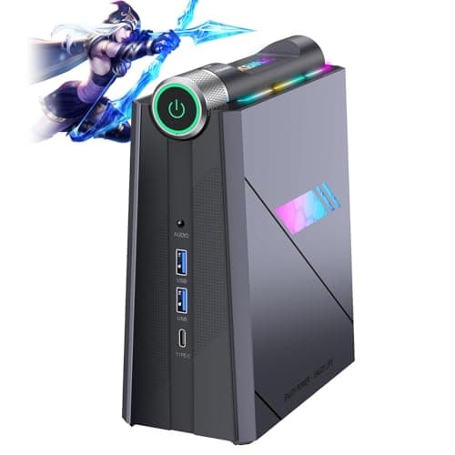 ACEMAGIC RGB Mini PC Ιntel Core i9 11900H(jusqu'à 4,9 GHz) 16Go DDR4 512Go SSD, 24 Mo de Cache, WiFi 6 / Bluetooth 5.2 / Micro Ordinateur Bureau pour Gaming/Business 【 Multi Modes/Double Ventilateur】