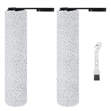 Fixbetter Rouleau de brosse de rechange pour Tineco Floor One S7 Pro/Floor One S6 aspirateur humide et sec, 2 rouleaux de brosse + 1 brosse de nettoyage