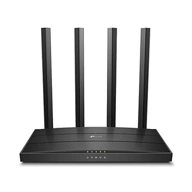TP-Link Archer C6 Routeur WiFi, Bi-Bande AC1200Mbps, 5 Ports Gigabit, 867Mbps à 5GHz et 400Mbps à 2.4GHz, Mode point d'Accès, Sécurité Avancée Avec WPA3, MU-MIMO, EasyMesh, IPv6, Brancher et Utiliser