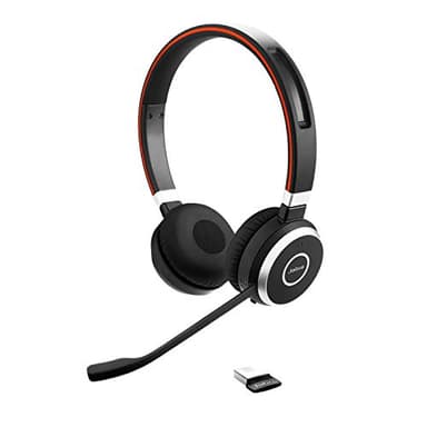 Jabra Evolve 65 SE - Micro-casque stéréo Bluetooth sans fil - Micro à réduction de bruit, autonomie prolongée - Certifié UC, fonctionne avec les principales plateformes (Zoom, Unify, etc.) - Noir
