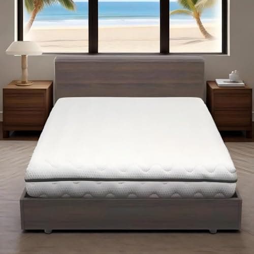 Sinlikon Matelas 140x190CM - Epaisseur 10CM - Matelas Mousse pour 2 Personnel - Moelleux,Confortable,Respirant (140x190CM)