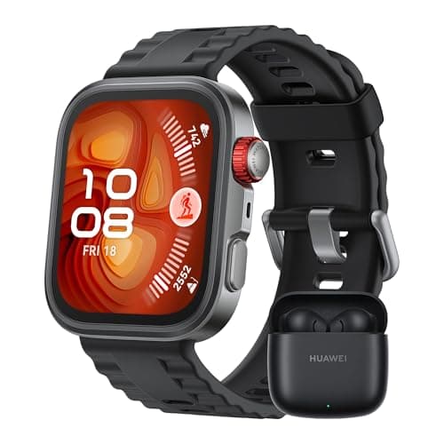 HUAWEI Watch FIT 4 Pro Montre connectée, + Freebuds SE 2 Noir, Ultra-Fine, 1.82" Écran Verre Saphir, Bordure en Alliage de Titane, Suivi de la santé, ECG, Garantie prolongée de 6 Mois, Noir