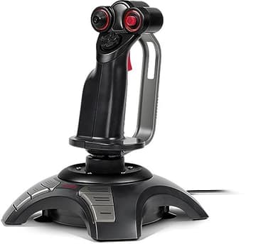 Speedlink PHANTOM HAWK Manette de vol - joystick pour PC/ordinateur, manette pour jeux de simulation, USB, noir