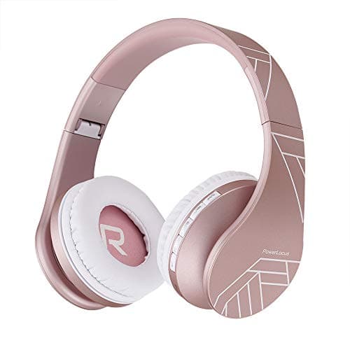 PowerLocus Casque Bluetooth, Casque Audio sans Fil Supra-Auriculaire avec Microphone intégré, Stéréo HD, Micro SD/TF Mode, FM Radio, Pliable avec Un étui,Connexion à 2 Appareils pour iPhone/PC/TV/Mac