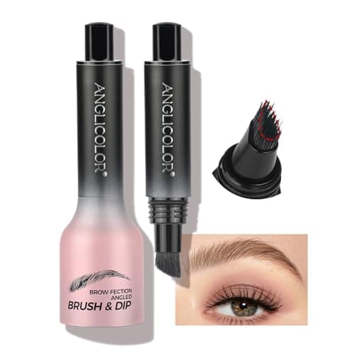 Anglicolor Version Améliorée Crayon Sourcil Waterproof,Microblading Sourcil,Stylo Sourcil Effet Poil,Brosse A Sourcils Angulaire Teardrop,Crayon Pour Sourcils Naturel Longue DuréE (#02Taupe)