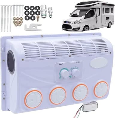 Climatiseur de toit pour camping-car, système de refroidissement électrique 12 V/24 V CC pour camions, bus, excavatrices et véhicules agricoles