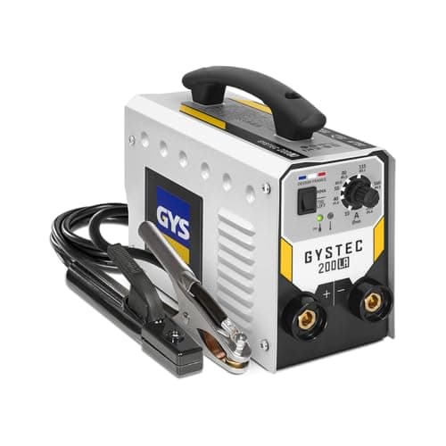 GYS, GYSTEC 200 LA, Poste à Souder à l'Électrode Enrobée 200A Monophasé 230V (MMA), TIG DC Lift, Arc Force, Antisticking, Hot Start, Avec Valise, Porte-électrode, Câble de Masse