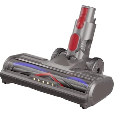 Brosse Compatible avec Aspirateur Dyson V7 V8 V10 V11 V15 Accessoire Tête d'aspirateur Avec 5 lampes pour les sols durs et les tapis à poils courts