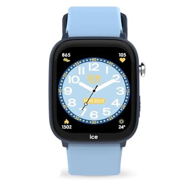 Ice-Watch - ICE smart junior 3.0 FM Blue Light blue - Montre connectée géolocalisable bleue pour garçon avec bracelet en silicone - 024548 (1.75 pouces)