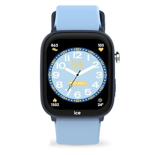 Ice-Watch - ICE smart junior 3.0 FM Blue Light blue - Montre connectée géolocalisable bleue pour garçon avec bracelet en silicone - 024548 (1.75 pouces)