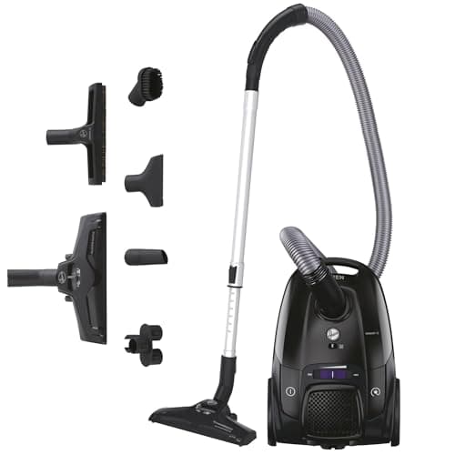 Hoover Silencieux Telios Extra Lite Aspirateur avec Sac Traineau Compact et Puisant TXLZ72HM, 69 DB, Capacité XL 3,5 L, 2 Brosses Sols Durs-Tapis & Spéciale Parquet, Filtre EPA12 Lavable, Accessoires