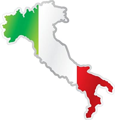 Akacha Autocollant Sticker Drapeau Italie Italien Carte Moto Voiture adhesif
