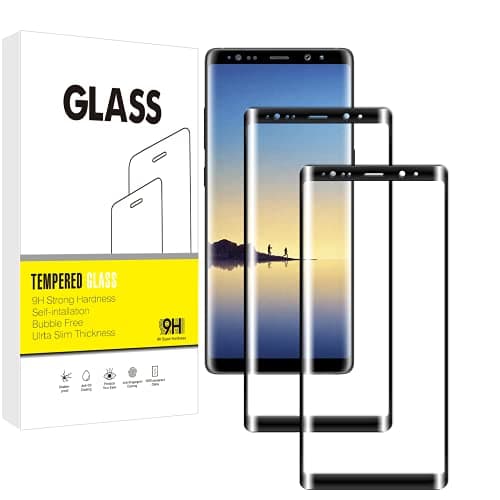 pour Samsung Galaxy Note 8 3D Couverture Complète Film de Protection d'écran，Vuciya Verre Trempé，Dureté 9H Glass，Ultra Anti Rayures， sans Bulles，[Lot de 2]pour Samsung Galaxy Note 8Protecteur d'écran