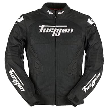 Furygan Atom Vented Evo Veste, Noir-Blanc, 3XL Men's