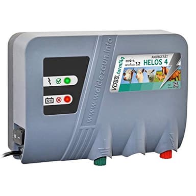 VOSS.farming Electrificateur HELOS 4" 12 V/ 230 V - Parfaite sécurité pour Les Chevaux bovins Les Moutons Les chèvres - clôture électrique - clôture de pâturages