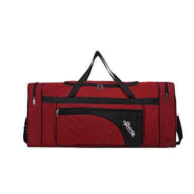 Sipobuy 80L Pliable Voyage Sac, Sport Gym Sac, Compartiment À Chaussures, Holdal, Léger Et Étanche, Grande Capacité, Unisexe (Red)