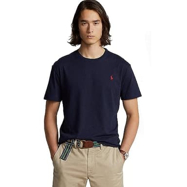 T-Shirt pour Hommes Custom Slim Fit en Jersey (as4, Alpha, m, Regular, Regular, Ink)