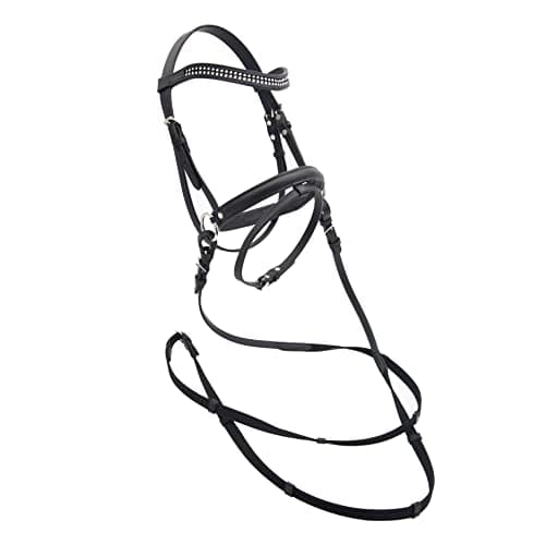 PFIFF Bridon Lilly 103031 Bridon de qualité supérieure pour Chevaux de Jeu Noir Shetty