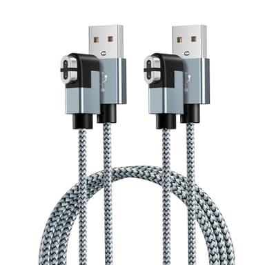 RUXELY Câble Chargeur Magnétique pour Shokz 1.2M 2-Pack,USB A Cordon de Charge Compatible pour AfterShokz Aeropex As800,Shokz Openrun S803,Shokz Openrun Pro S810,Shokz Opencomm 2,Open Run Mini/Air