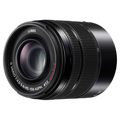 Panasonic Lumix 45-150mm F4.0-5.6 | Objectif Téléphoto H-FS45150EKA (Zoom Puissant, Stabilisé, equiv. 35mm : 90-300mm) Noir – Compatible monture Micro 4/3 Panasonic & Olympus